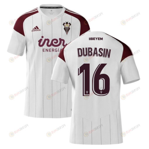 Jonathan Dubasin 16 Albacete 2022-23 Home Jersey - White