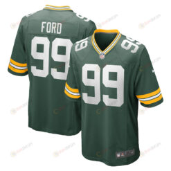 Jonathan Ford 99 Green Bay Packers Game Player Jersey - Green