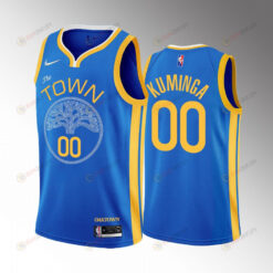 Jonathan Kuminga 00 2022-23 Golden State Warriors Blue Earned Edition Jersey OAK Town