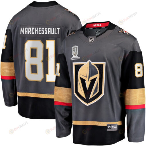 Jonathan Marchessault 81 Vegas Golden Knights 2023 Stanley Cup Champions Patch Alternate Breakaway Player Jersey - Black