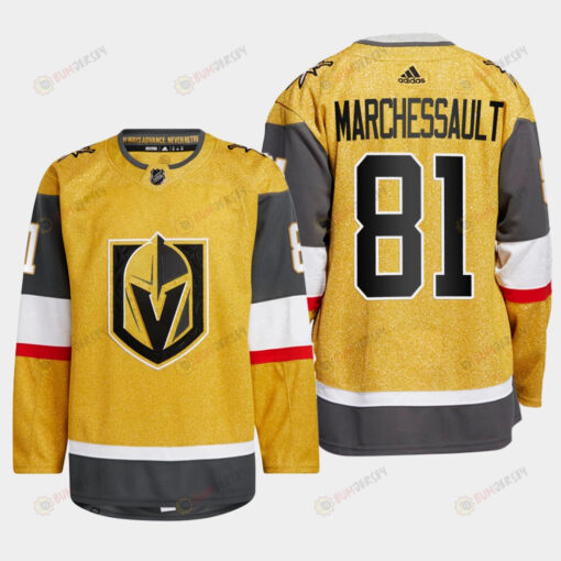 Jonathan Marchessault 81 Vegas Golden Knights Gold Jersey 2023 Home