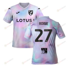 Jonathan Rowe 27 Norwich City 2022-23 Third Jersey - Tie-dye