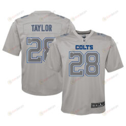 Jonathan Taylor 28 Indianapolis Colts Youth Atmosphere Game Jersey - Gray