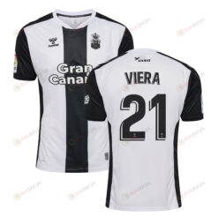 Jonathan Viera 21 UD Las Palmas 2022-23 Away Jersey - Black/White