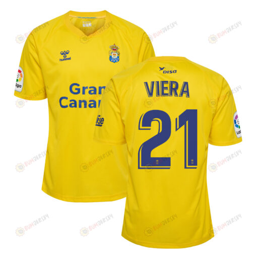 Jonathan Viera 21 UD Las Palmas 2022-23 Home Jersey - Yellow