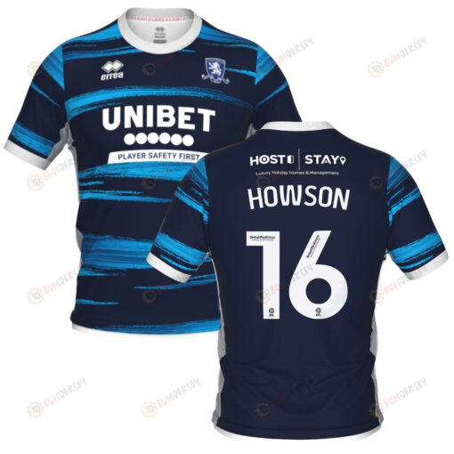 Jonny Howson 16 Middlesbrough 2022-23 Away Jersey - Navy/Blue