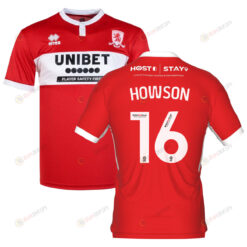 Jonny Howson 16 Middlesbrough 2022-23 Home Jersey - Red/White