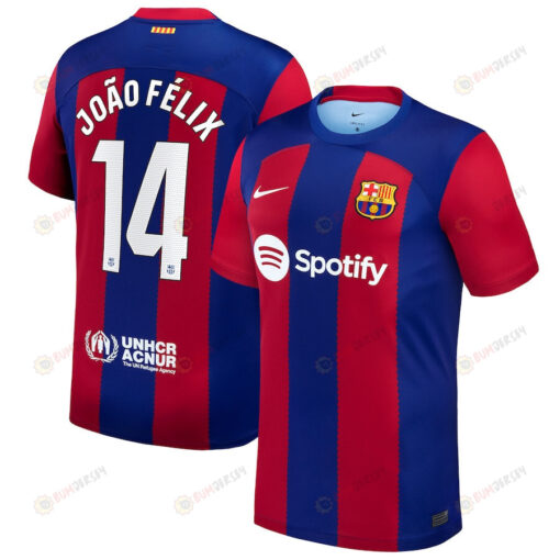 Jo?o F?lix 14 Barcelona 2023/24 Home Stadium Player Men Jersey - Royal