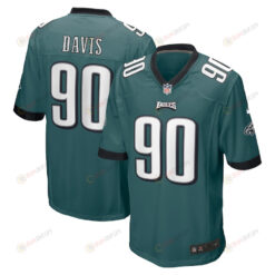 Jordan Davis 90 Philadelphia Eagles 2022 Draft First Round Pick Game Jersey In Midnight Green