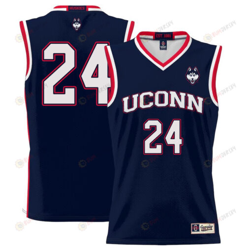 Jordan Hawkins 24 UConn Huskies Basketball Men Jersey - Navy