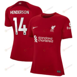 Jordan Henderson 14 Liverpool Women 2022/23 Home Player Jersey - Red