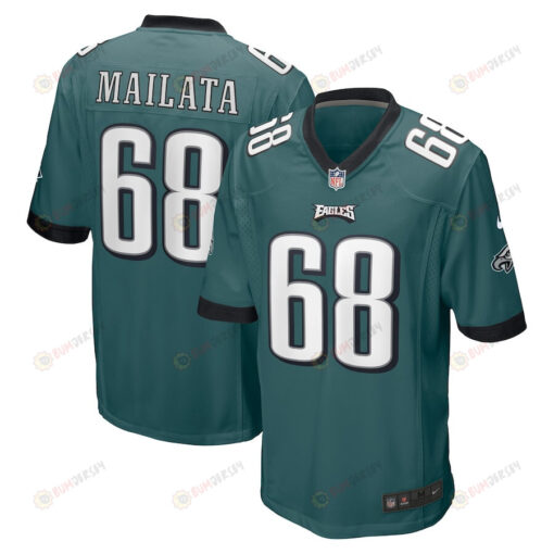 Jordan Mailata 68 Philadelphia Eagles Game Jersey - Midnight Green