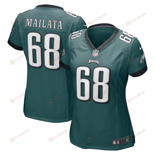 Jordan Mailata 68 Philadelphia Eagles Women's Game Jersey - Midnight Green