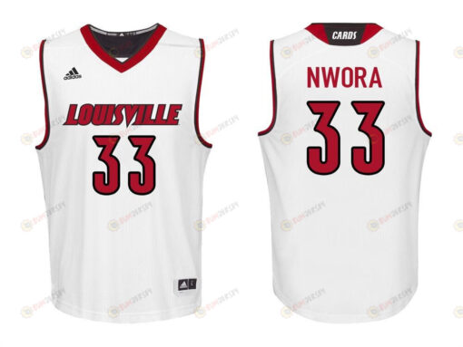 Jordan Nwora 33 Louisville Cardinals College Basketball Men Jersey - White