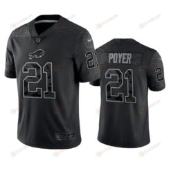 Jordan Poyer 21 Buffalo Bills Black Reflective Limited Jersey - Men