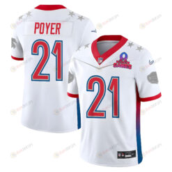 Jordan Poyer 21 Buffalo Bills Pro Bowl 2023 Patch Men Jersey - White