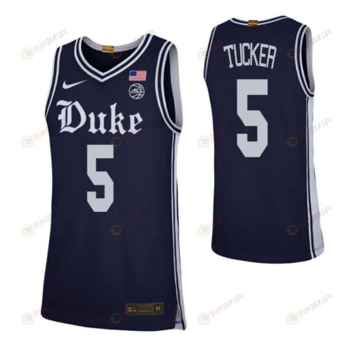 Jordan Tucker 5 Elite Duke Blue Devils Basketball Jersey Navy