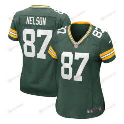 Jordy Nelson 87 Green Bay Packers Women's Retired Game Jersey - Green