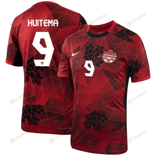 Jordyn Huitema 9 Canada Women's National Team 2023-24 World Cup Home Men Jersey