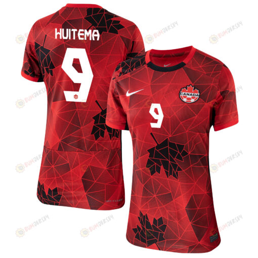 Jordyn Huitema 9 Canada Women's National Team 2023-24 World Cup Home Women Jersey