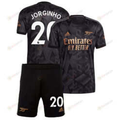 Jorginho 20 Arsenal Away Kit 2022 - 2023 Men Jersey - Black