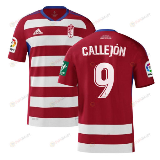 Jos? Callej?n 9 Granada 2022-23 Home Jersey - Red/White