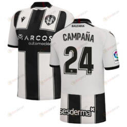 Jos? Campa?a 24 Levante 2022-23 Away Jersey - Black/White