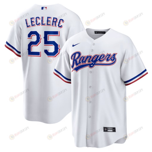 Jos? Leclerc 25 Texas Rangers Home Men Jersey - White