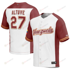 Jose Altuve 27 Venezuela Baseball 2023 World Baseball Classic Jersey