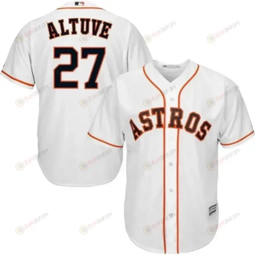 Jose Altuve Houston Astros Big And Tall Cool Base Player Jersey - White