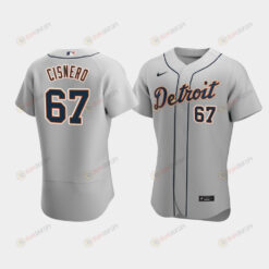 Jose Cisnero 67 Detroit Tigers Gray Road Jersey Jersey