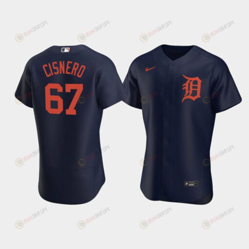 Jose Cisnero 67 Detroit Tigers Navy Alternate Jersey Jersey