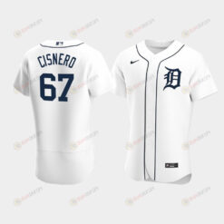 Jose Cisnero 67 Detroit Tigers White Home Jersey Jersey