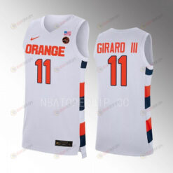 Joseph Girard III 11 Syracuse Orange White Jersey 2022-23 College Basketball