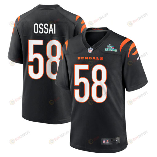 Joseph Ossai 58 Cincinnati Bengals Super Bowl LVII Champions Men's Jersey - Black