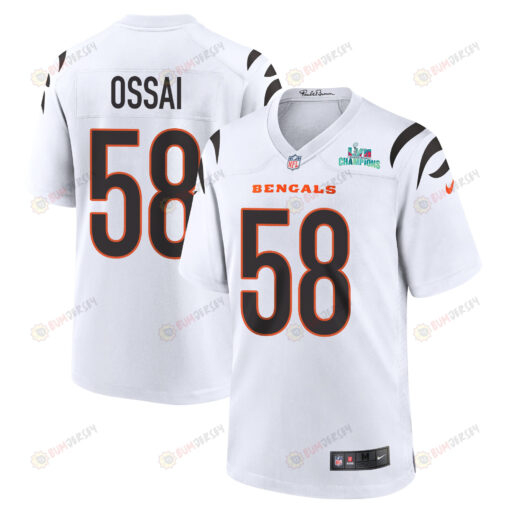 Joseph Ossai 58 Cincinnati Bengals Super Bowl LVII Champions Men's Jersey - White