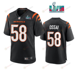 Joseph Ossai 58 Cincinnati Bengals Super Bowl LVII Men's Jersey