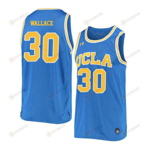 Joseph Wallace 30 UCLA Bruins Retro Elite Men Jersey Basketball - Blue