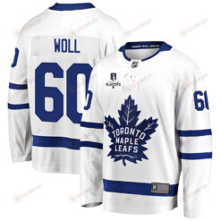 Joseph Woll 60 Toronto Maple Leafs Stanley Cup 2023 Playoffs Patch Away Breakaway Men Jersey - White