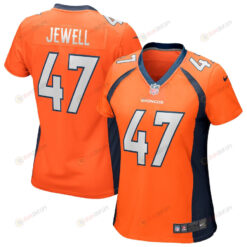 Josey Jewell 47 Denver Broncos Women's Game Jersey - Orange