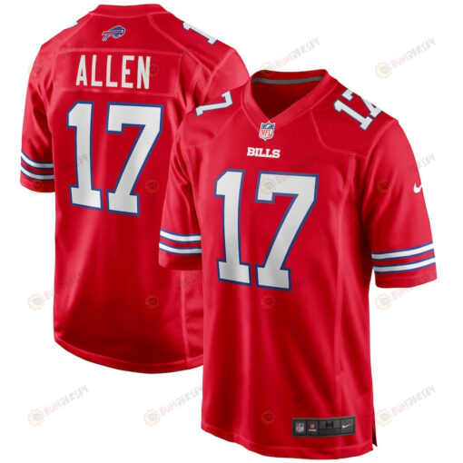 Josh Allen 17 Buffalo Bills Alternate Game Player Jersey - Red