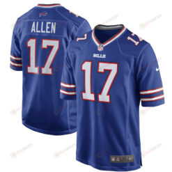 Josh Allen 17 Buffalo Bills Game Player Jersey - Royal