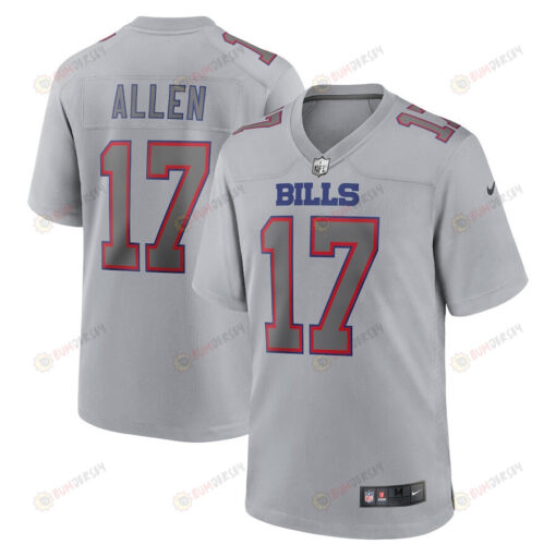 Josh Allen Buffalo Bills Atmosphere Fashion Game Jersey - Gray