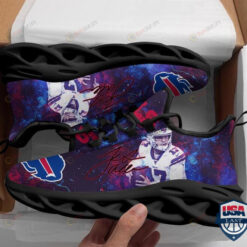 Josh Allen Buffalo Bills Galaxy Background 3D Max Soul Sneaker Shoes