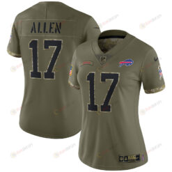 Josh Allen Buffalo Bills Women's 2022 Salute To Service Limited Jersey - Olive