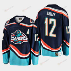 Josh Bailey 12 New York Islanders Navy Reverse Retro 2.0 Jersey 2022-23