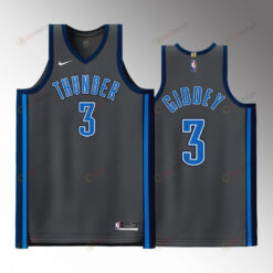 Josh Giddey 2022-23 Thunder 3 City Edition Jersey Black Men