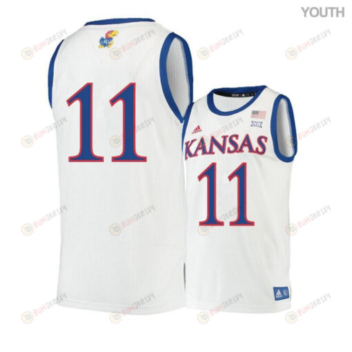 Josh Jackson 11 Kansas Jayhawks Basketball Youth Jersey - Beige