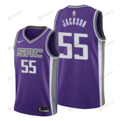 Josh Jackson 55 Sacramento Kings Icon Edition Purple Jersey 2022 Trade Jersey
