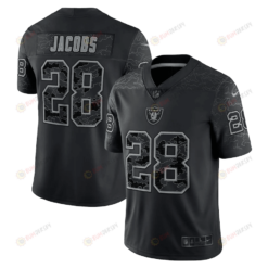 Josh Jacobs Las Vegas Raiders RFLCTV Limited Jersey - Black